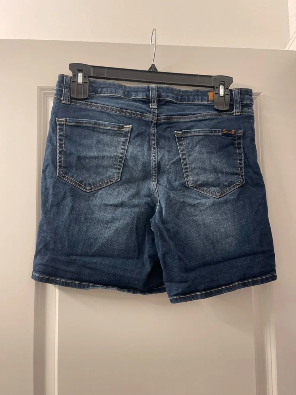 Seven7 Dark Blue Denim weekend Jean Shorts